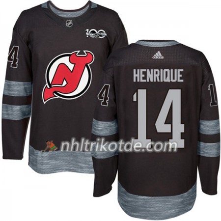 New Jersey Devils Trikot Adam Henrique 14 1917-2017 100th Anniversary Adidas Schwarz Authentic - Herren